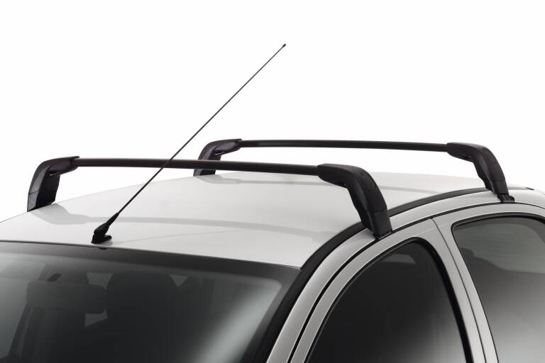 Jeu de 2 barres de toit transversales aluminium a fixation automatique, Peugeot Accessoires